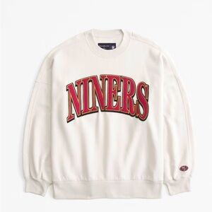 Abercrombie San Francisco 49ers Graphic Oversized Sunday Crew